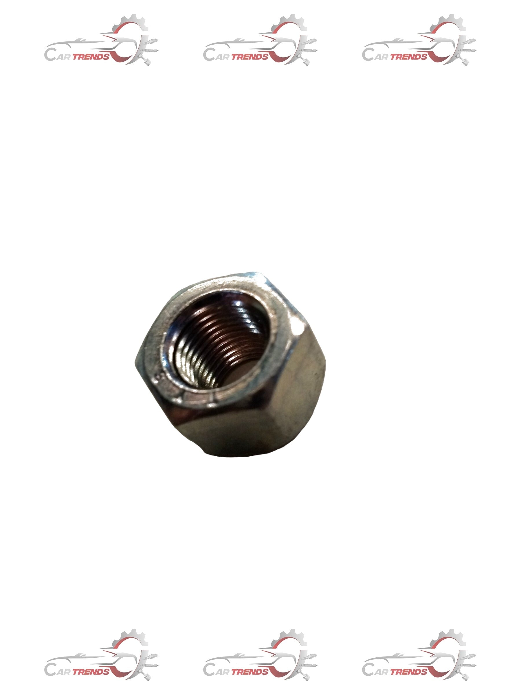 Maruti Suzuki wheel nut for Swift, Dzire, Baleno, and Breza models, shown in a close-up image.