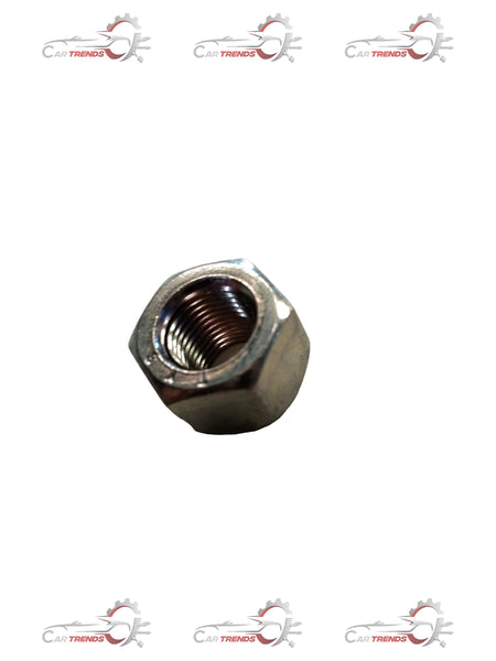 Maruti Suzuki wheel nut for Swift, Dzire, Baleno, and Breza models, shown in a close-up image.