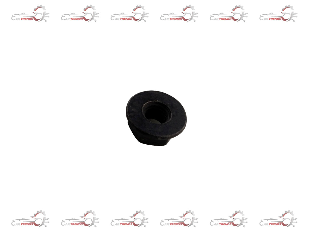 Chevrolet Beat nut engine mount by General Motors, showing the metal component with mounting holes and rubber isolator.