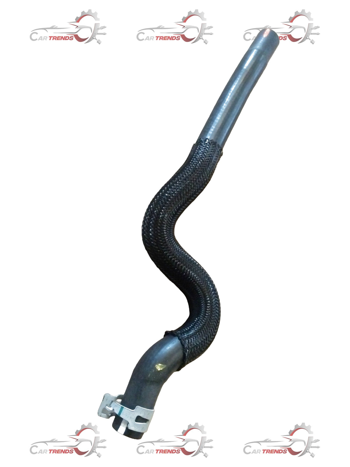 Maruti Suzuki heater inlet hose for Suzuki Ertiga, showing the flexible rubber hose with metal fittings and connectors.