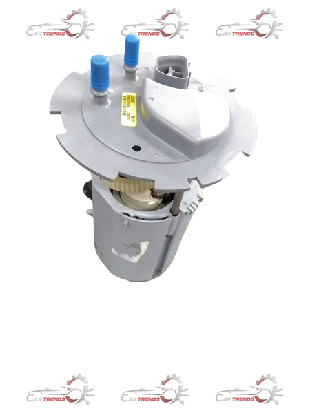 Chevrolet Optra fuel pump module assembly, CarTrends spare parts for petrol engines, with visible components and connectors.