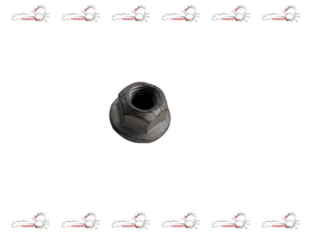 Chevrolet Captiva nut stabilizer shaft link, front view, general motors part, durable metal component for suspension system