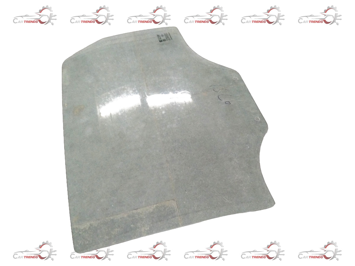Chevrolet Aveo glass drop window rear door left side with clear glass and black door frame, designed for CarTrends replacement part.