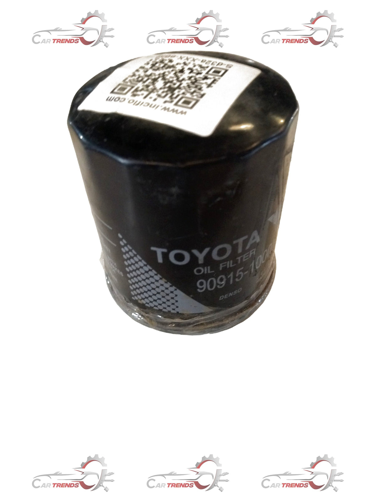 Toyota filter oil for Innova, Fortuner, Glanza, and Hyryder models, showing the oil filter component in a close-up image.