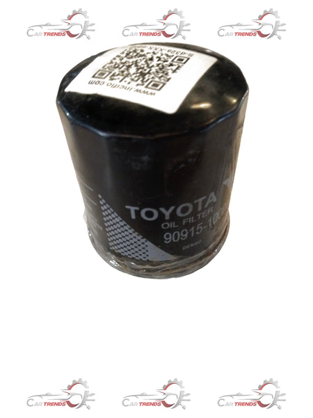 Toyota filter oil for Innova, Fortuner, Glanza, and Hyryder models, showing the oil filter component in a close-up image.