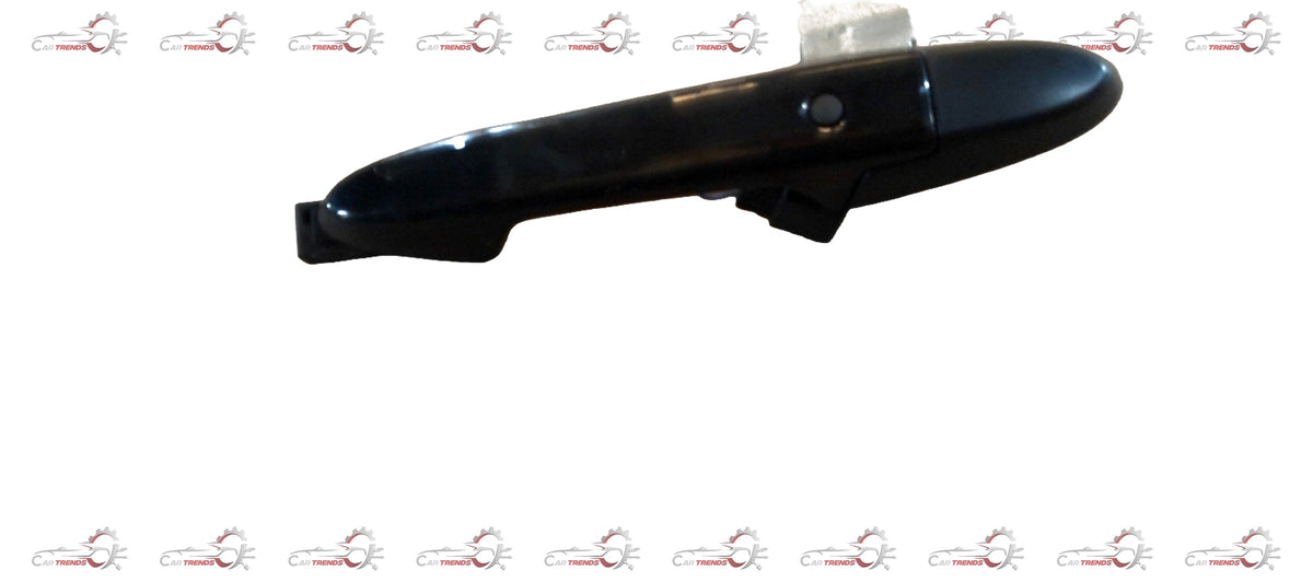 Honda left front outer door handle assembly for smart door, shown in close-up with metal and plastic components.