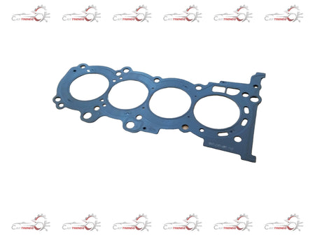 Hyundai cylinder head gasket spare part shown in a close-up image, detailed metal and rubber components visible.