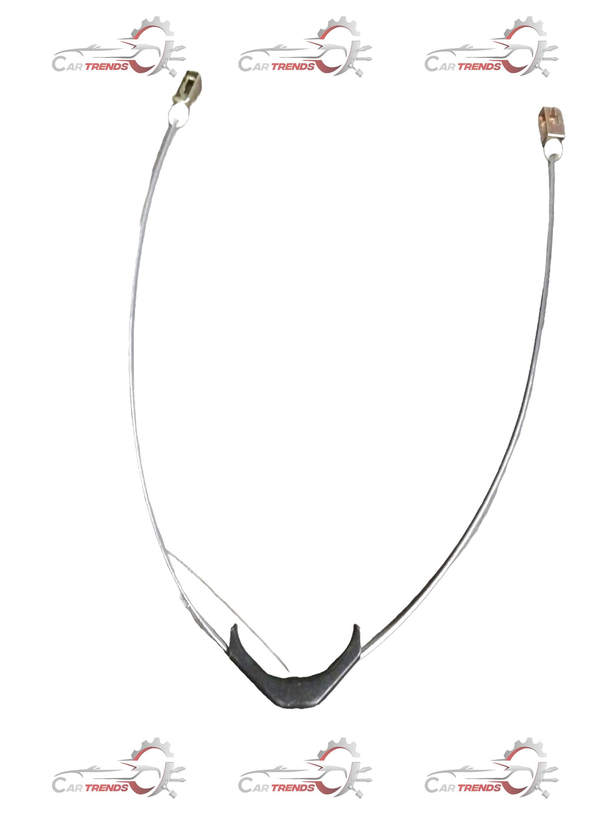 General Motors Chevrolet Tavera parking brake cable, showing close-up of the cable and mounting points for vehicle repair.