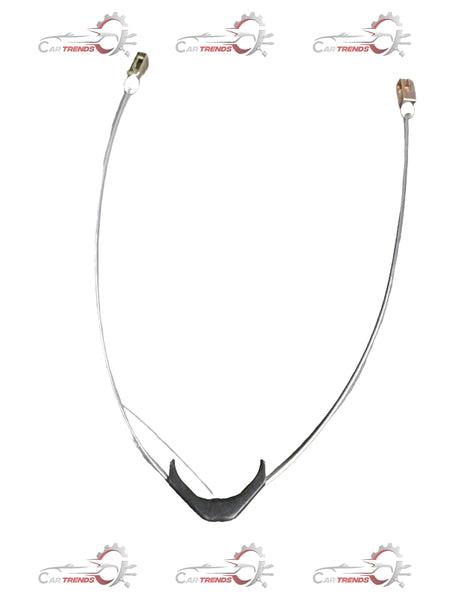 General Motors Chevrolet Tavera parking brake cable, showing close-up of the cable and mounting points for vehicle repair.