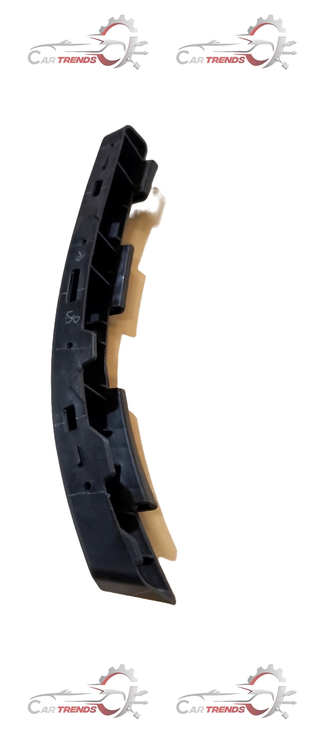CarTrends HEAD LAMP BRACKET spare part for Venue LH model, shown in close-up with metal mounting details.