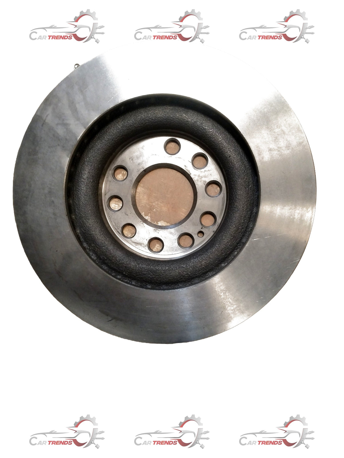 Front brake disc for Mahindra XUV700, showing the metallic rotor with vented design and mounting holes.