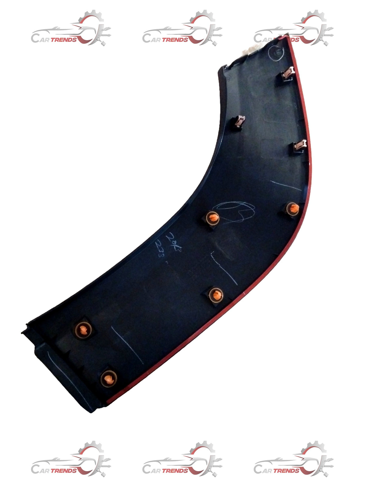 CarTrends LH rear guard assembly fender splash for Swift, Dzire, Baleno, Ertiga, and Brezza vehicles, shown in the image.