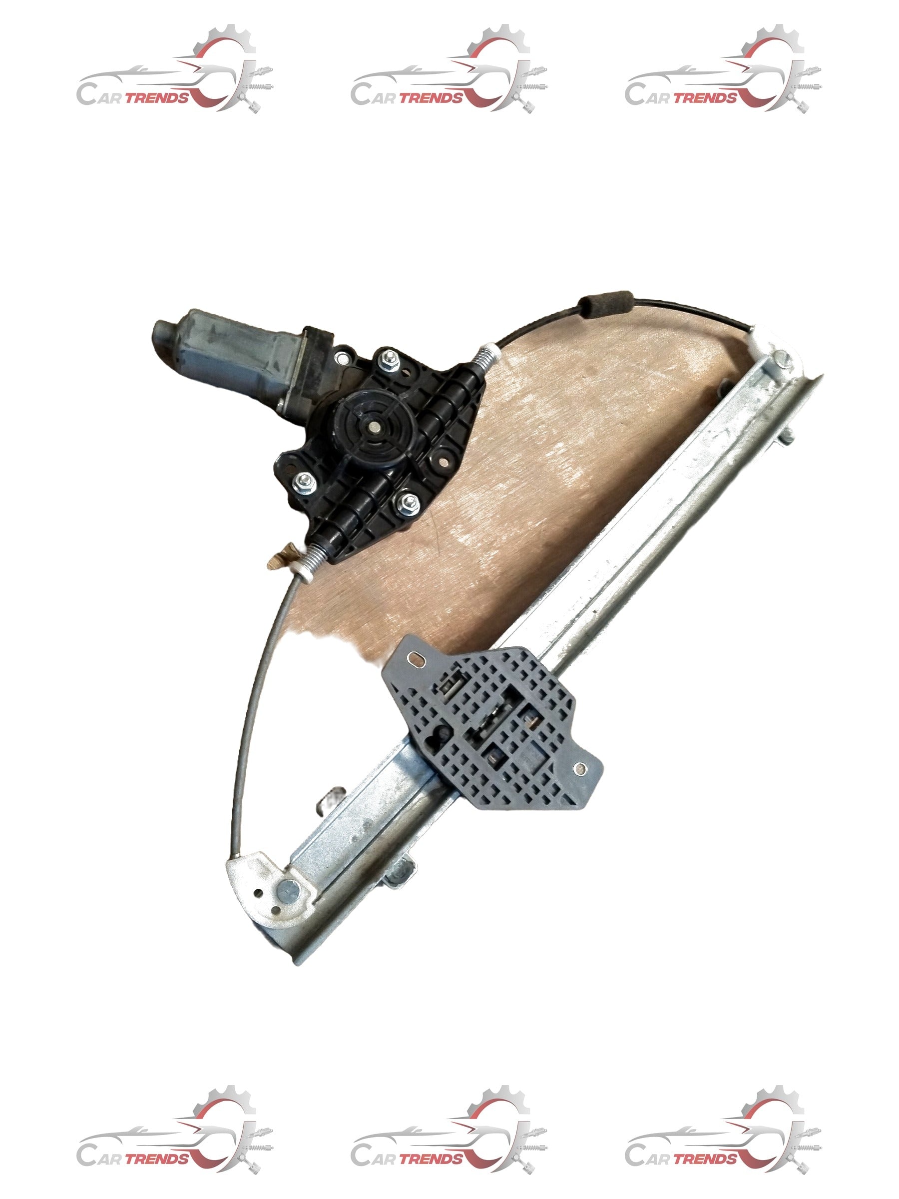Hyundai Verna front door window lift regulator, replacement part, showing the mechanics and components of the power window system.