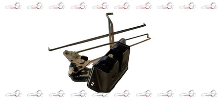 Maruti Suzuki latch assembly door part, model #82510M52M01, showing close-up of metal latch mechanism and door component.