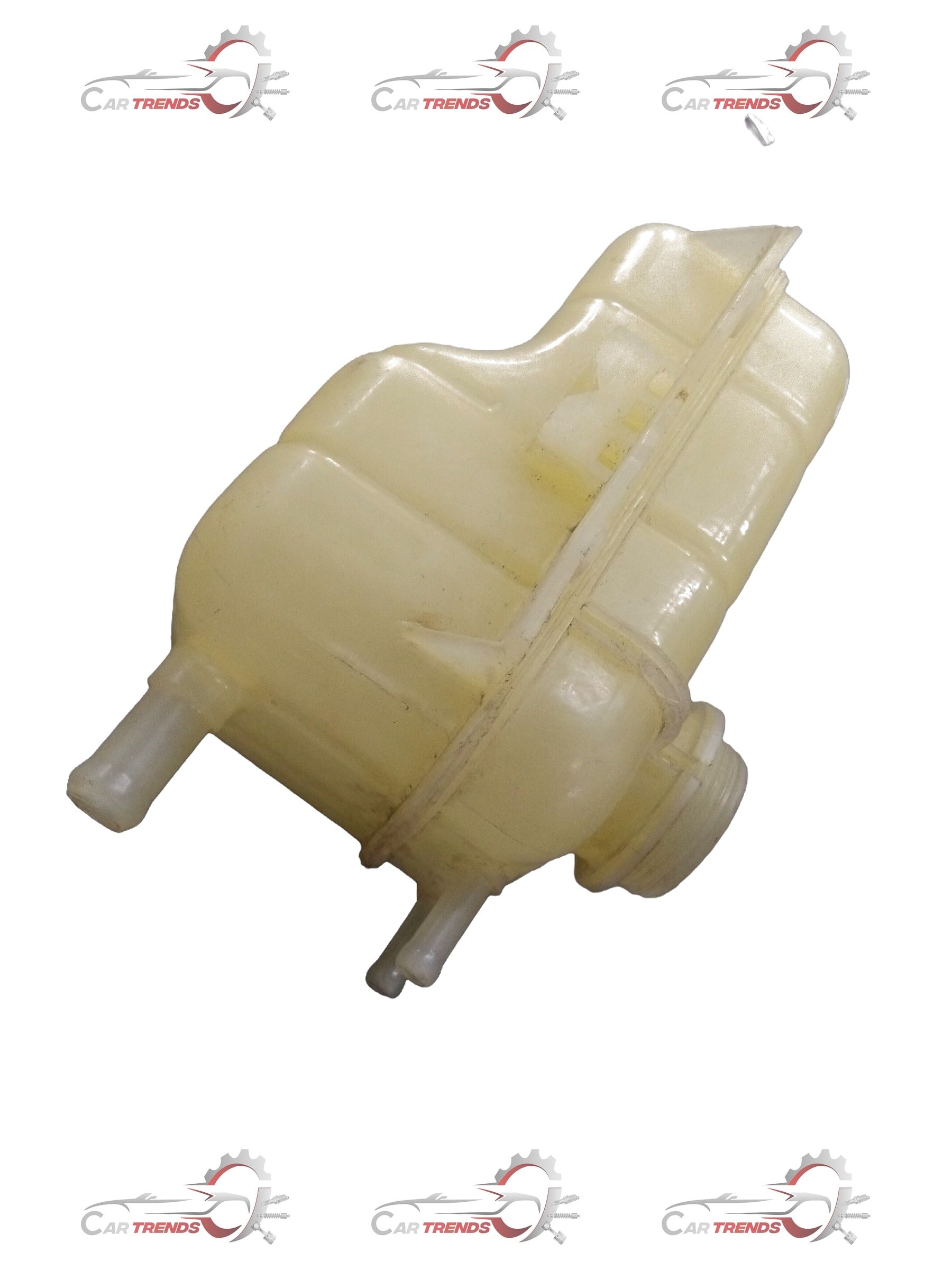 CarTrends Chevrolet Spark reservoir A spare part, showing the black plastic container with inlet and outlet ports for cooling system.