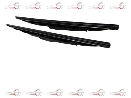 CARTRENDS 14-inch wiper blade for all cars, showing the rubber edge and metal frame in a close-up image.