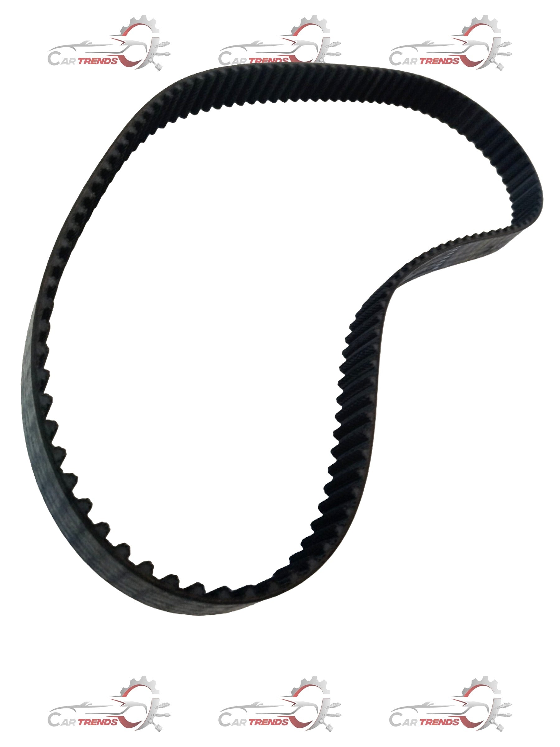 Tata timing belt spare part 570705116303 shown in close-up, with the belt's textured surface and brand markings visible.