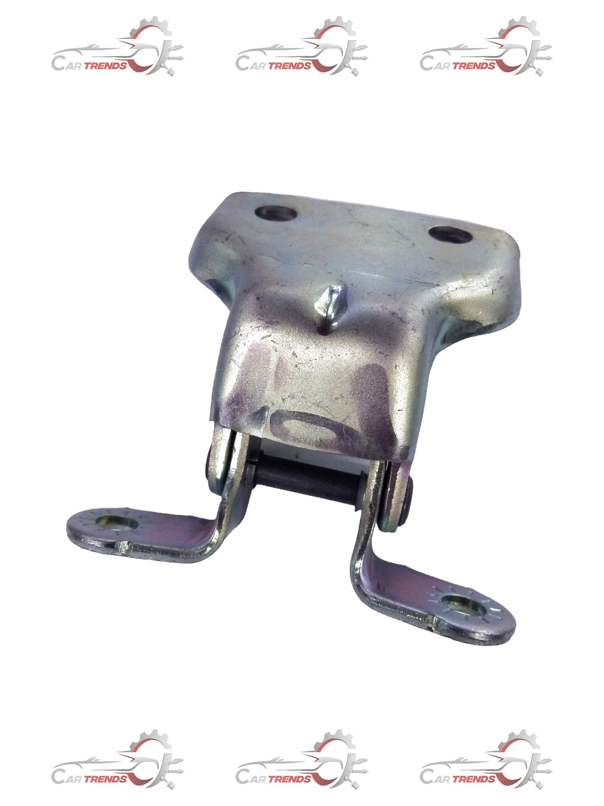Left-hand door hinge assembly for Chevrolet Aveo by CarTrends, showing the metal hinge part with mounting points.