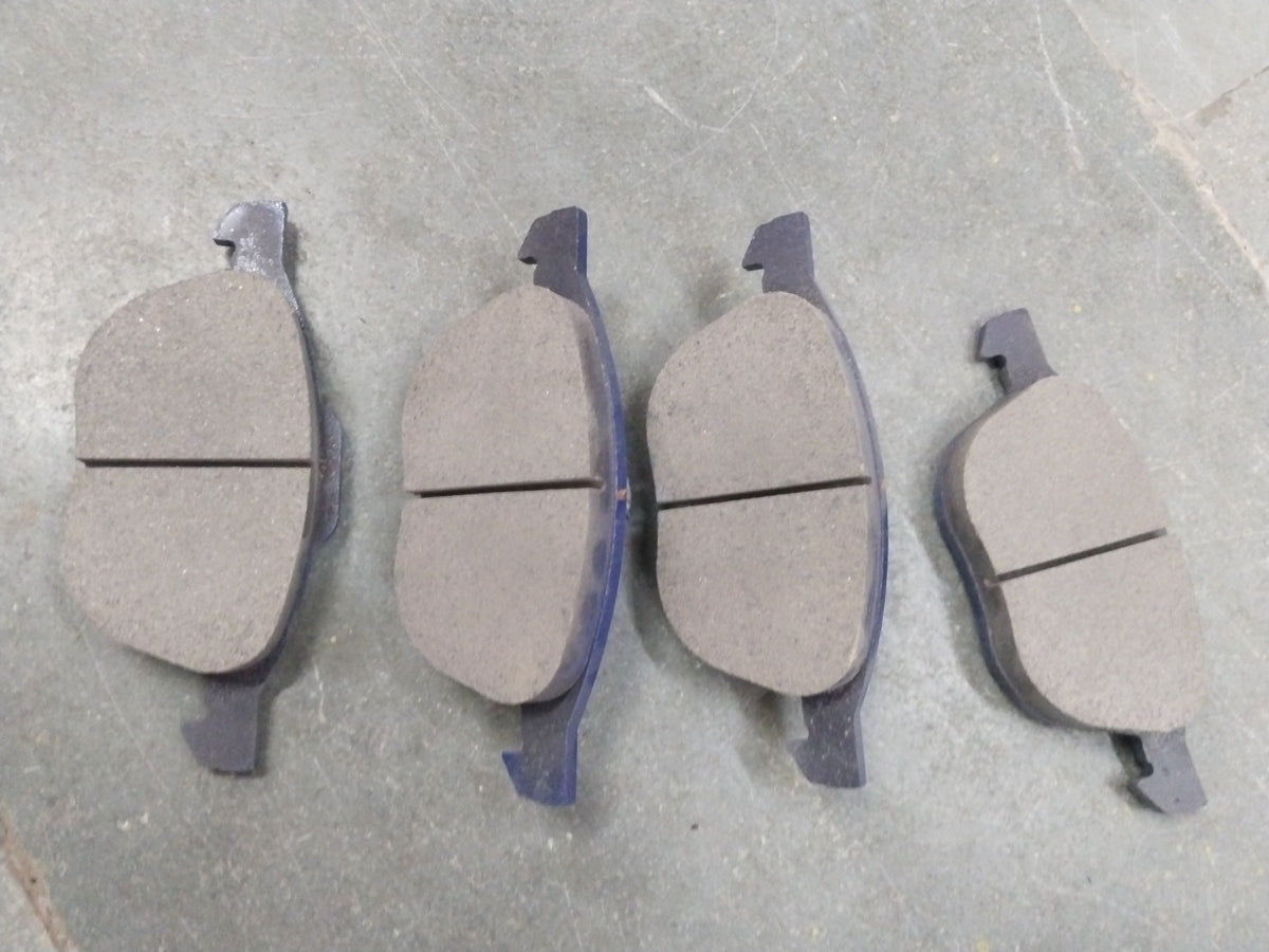 Front brake pad for Honda WRV and Jazz by CarTrends, showing the new brake pad with detailed friction surface.
