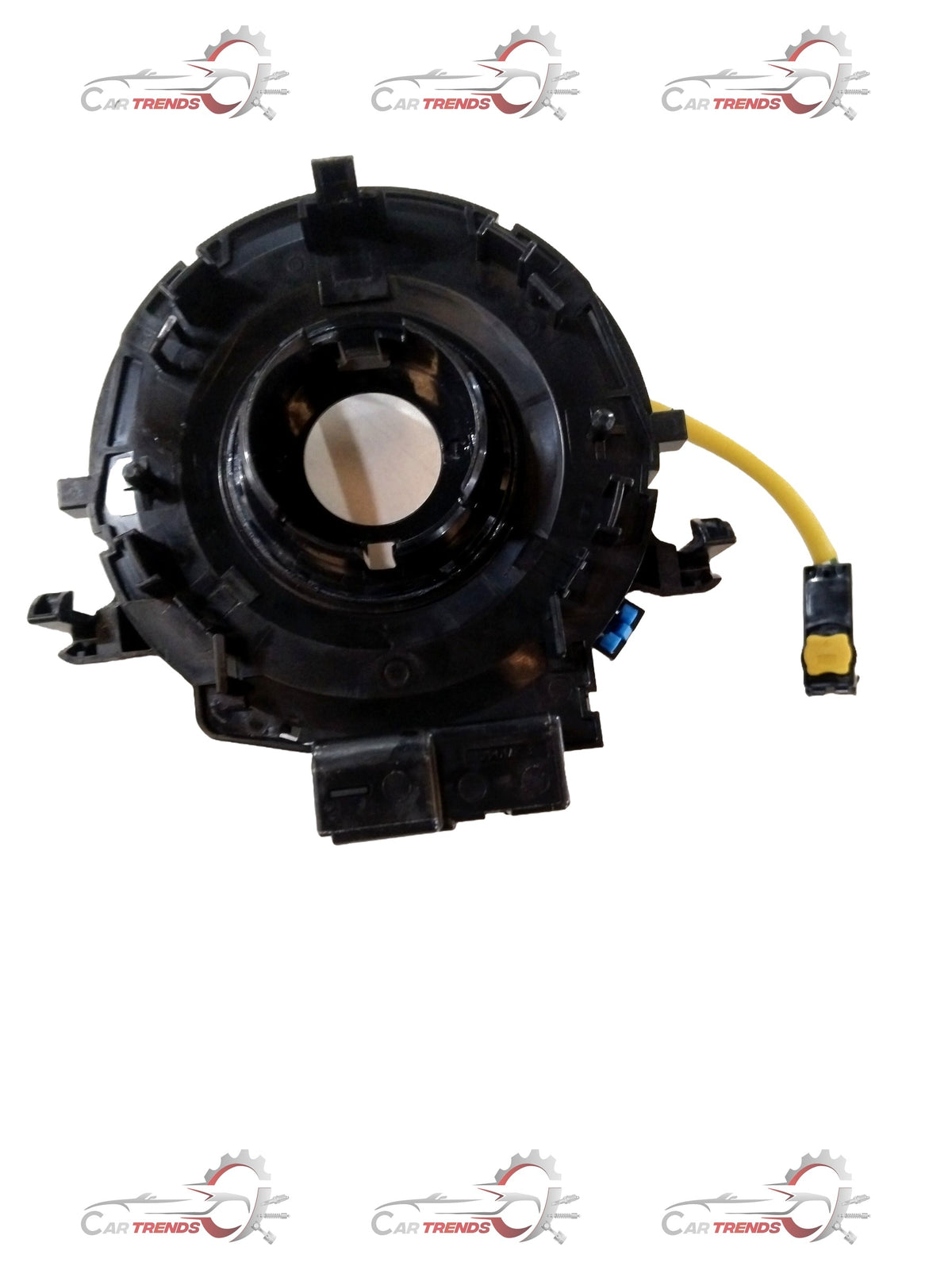 Maruti Suzuki cable assembly contact coil for Swift and Dzire models, shown in a close-up with metal contacts and wiring details.