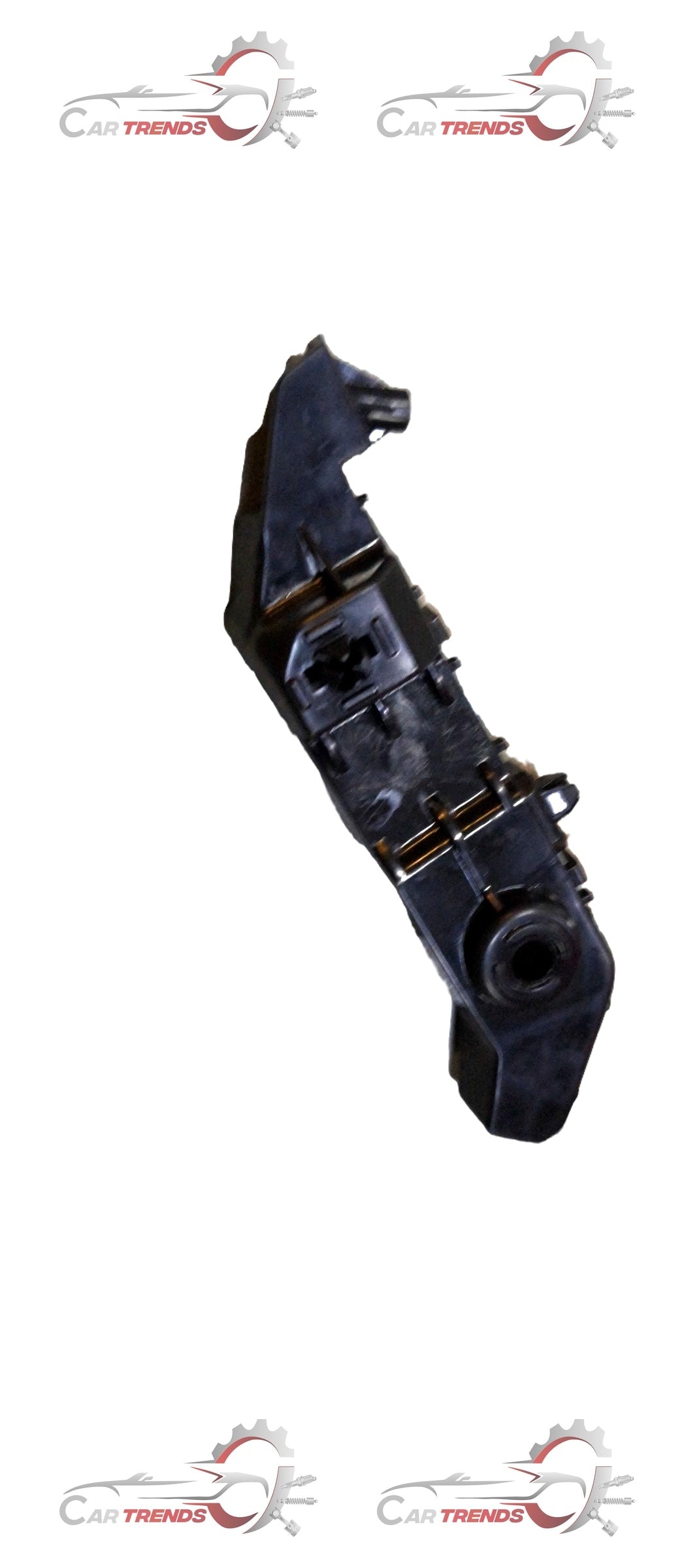 Maruti Suzuki Wagon R bumper bracket, metal part with mounting points, shown in a close-up image for vehicle repair.