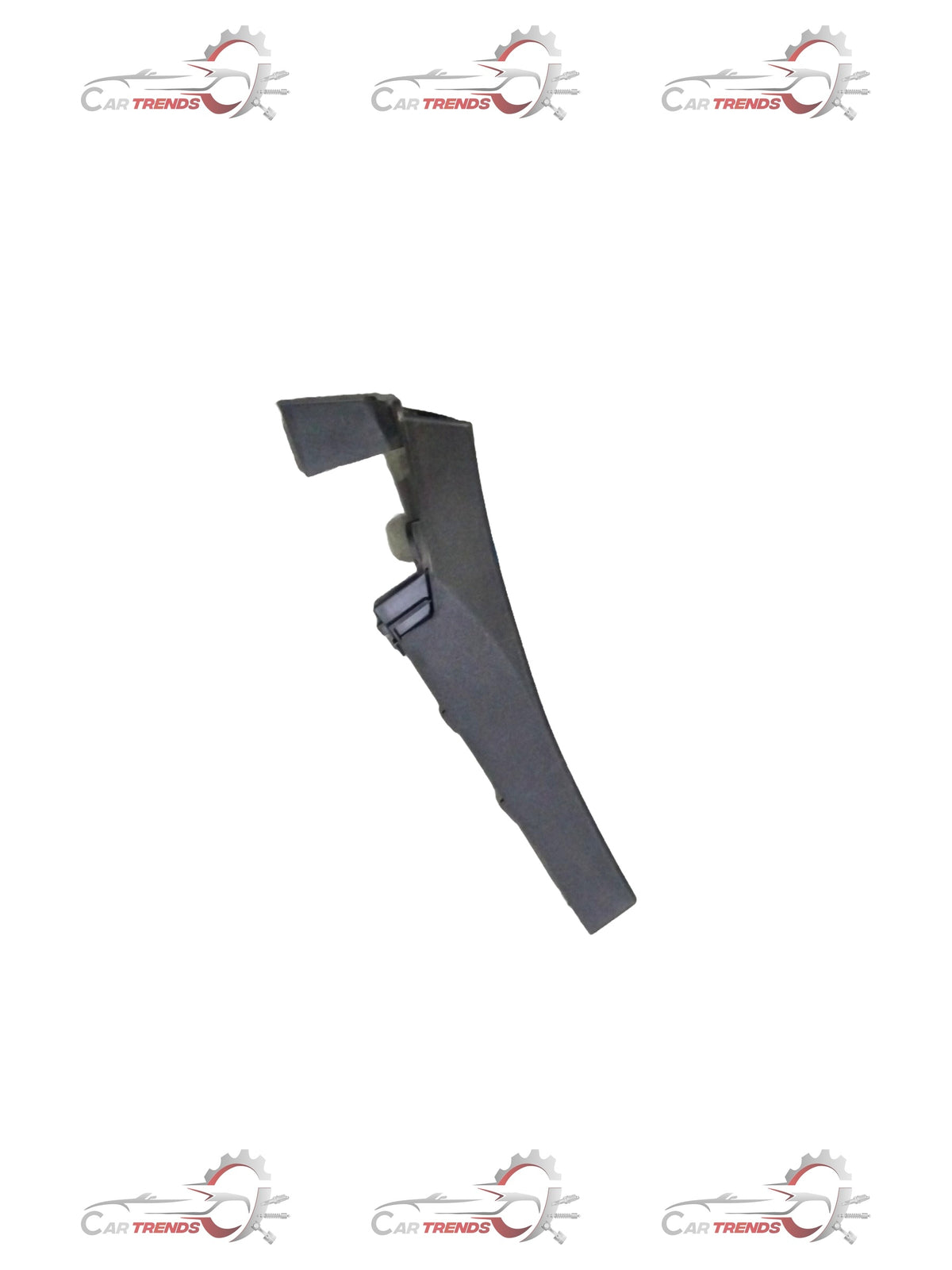 Maruti Suzuki front fender top cover for right side, black plastic car part, shown in close-up image.