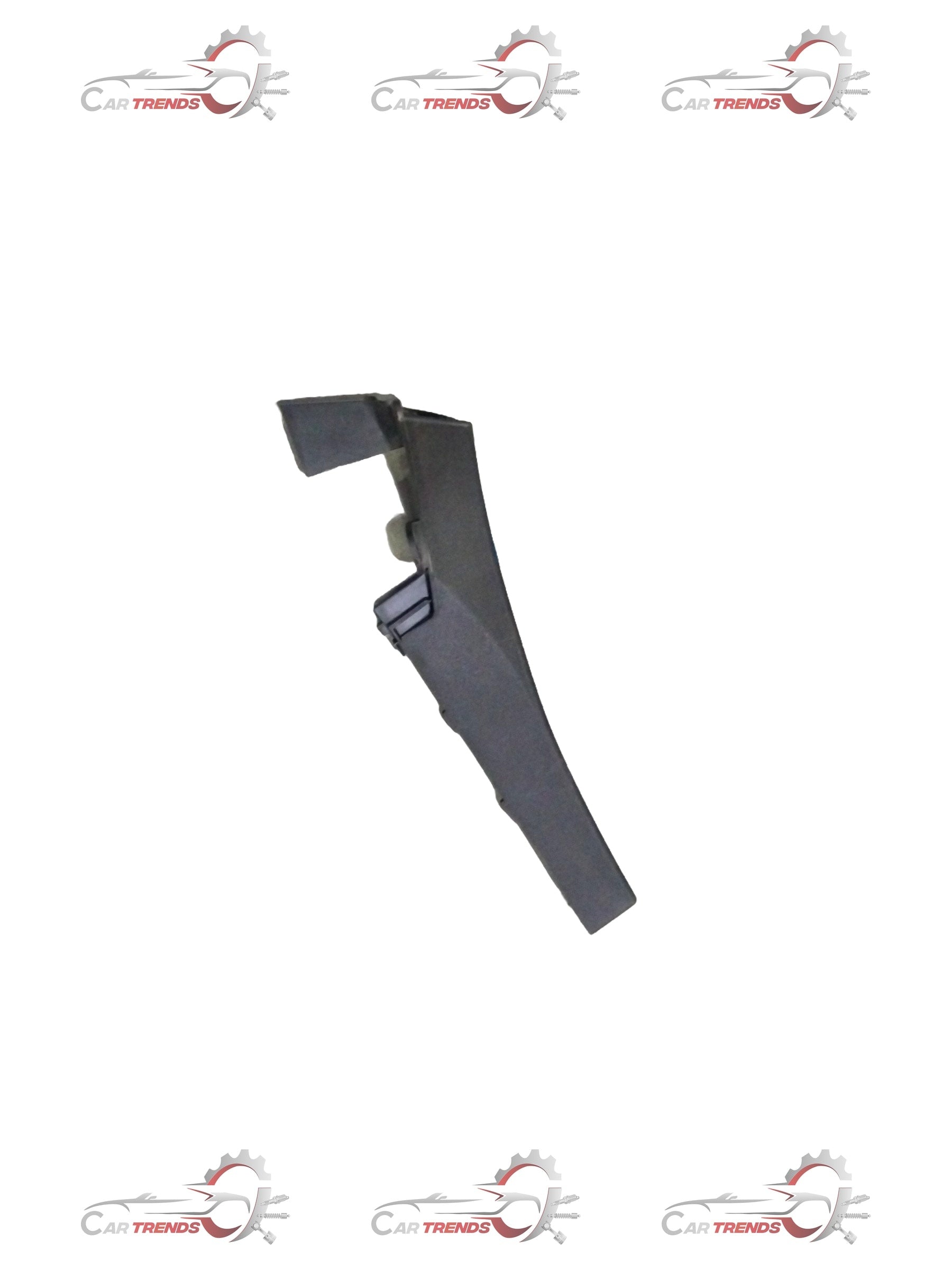 Maruti Suzuki front fender top cover for right side, black plastic car part, shown in close-up image.
