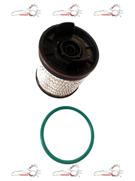 Mahindra filter element cartridge with O-ring, designed for vehicle filtration, shown in a close-up image.