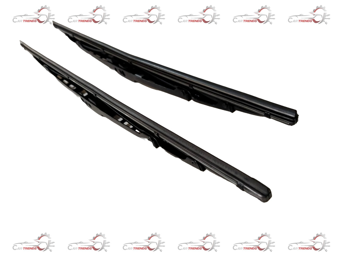 CARTRENDS 17-inch Wiper Blade for all cars, showing the sleek black rubber blade and metal frame in a close-up view.