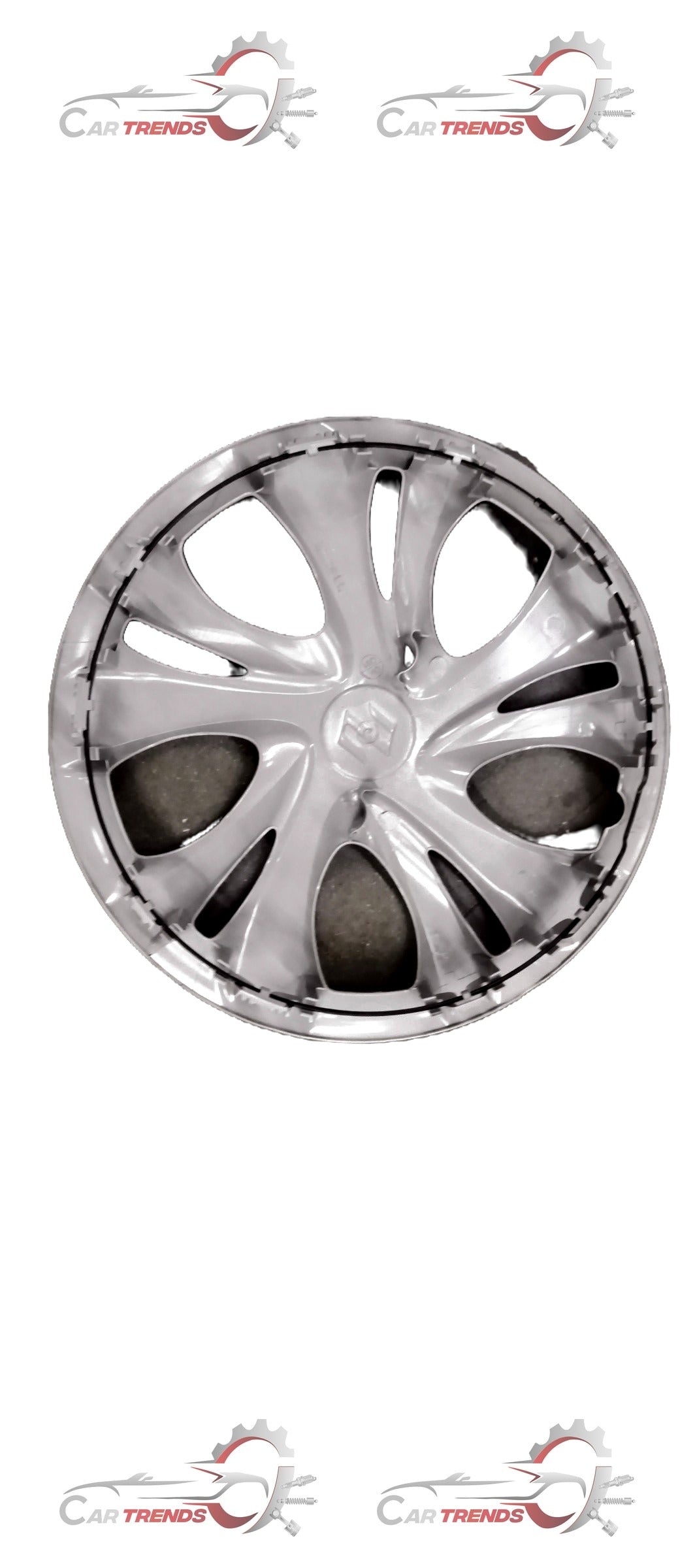 Maruti Suzuki wheel full cap assembly for Baleno and Ignis, showing a close-up of the wheel cover and mounting details.