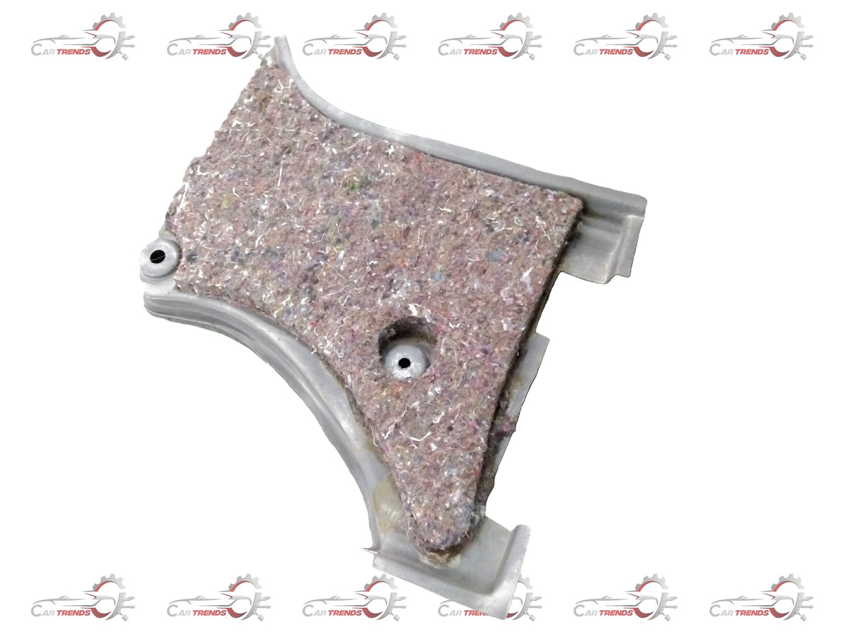 General Motors Chevrolet Tavera dash side trim assembly, showing close-up of the black plastic and metal mounting parts.