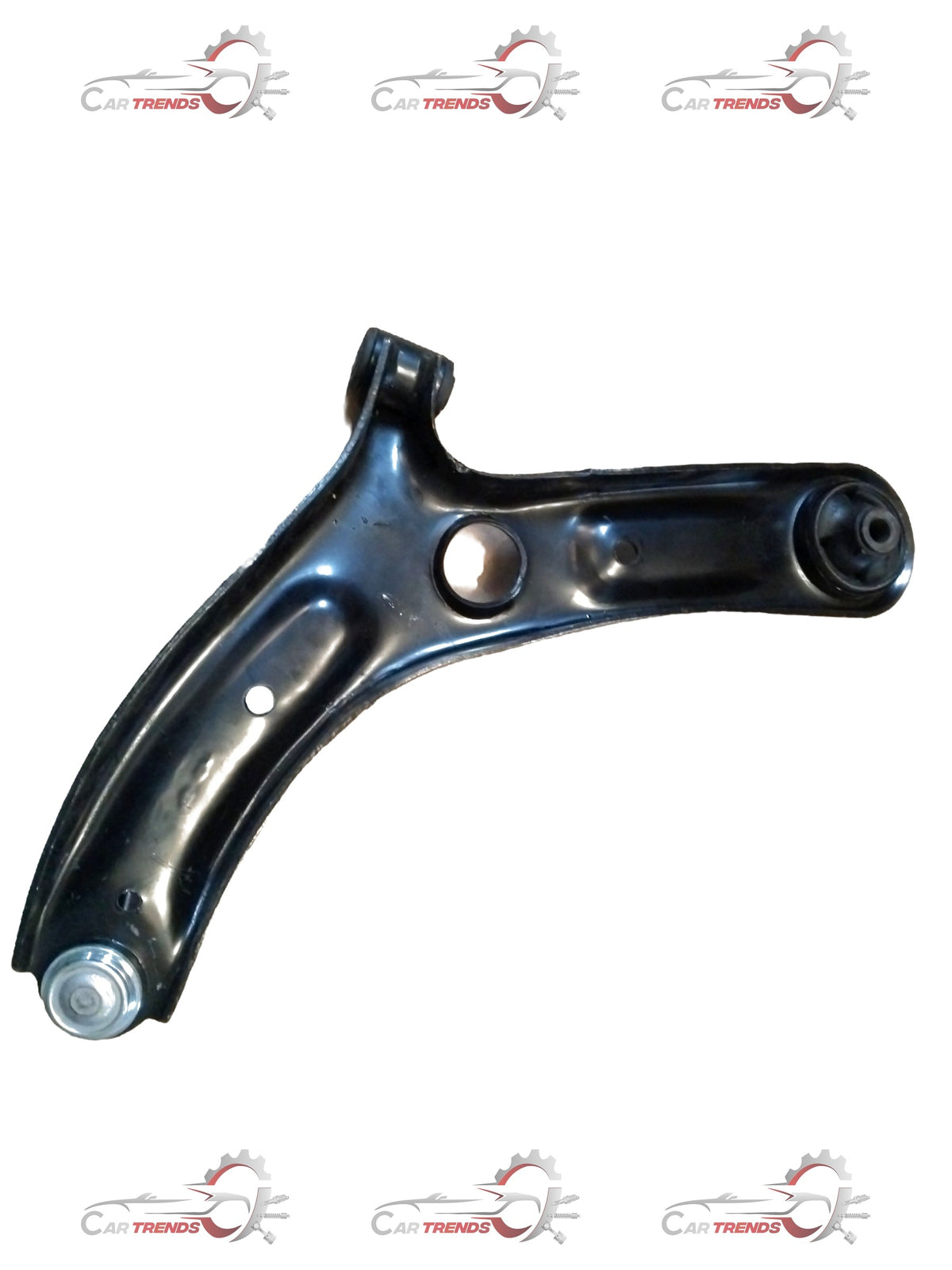 Hyundai I20 Elite front right suspension arm, CarTrends brand, metal component with mounting points visible.