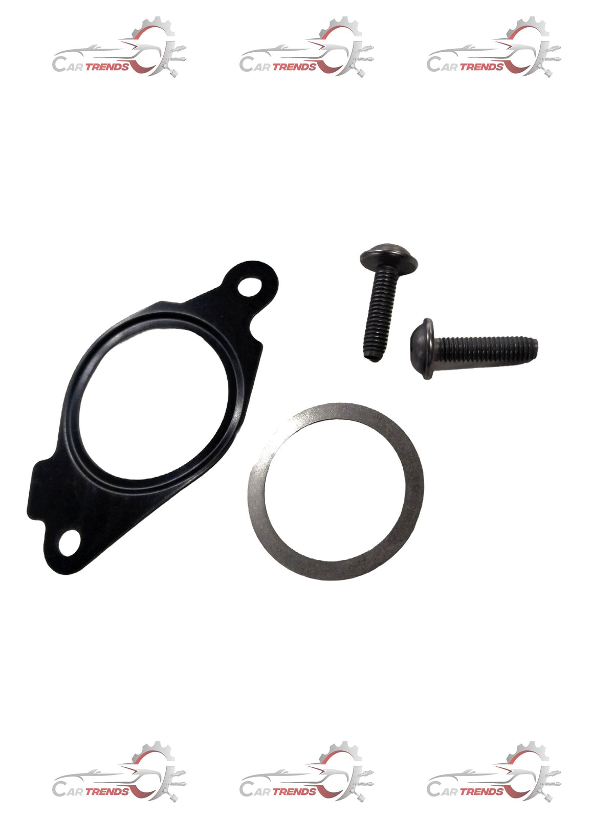 Gasket kit for exhaust gas recirculation valve on Chevrolet Sail, includes multiple gaskets and seals, brand General Motors.
