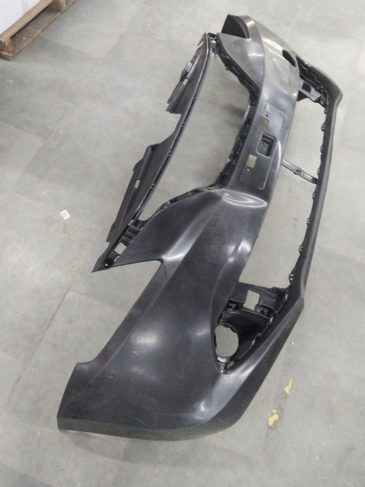 CarTrends front bumper for Baleno 2015+, Swift 3rd Gen, Dzire, Ignis petrol models, shown in a close-up image.