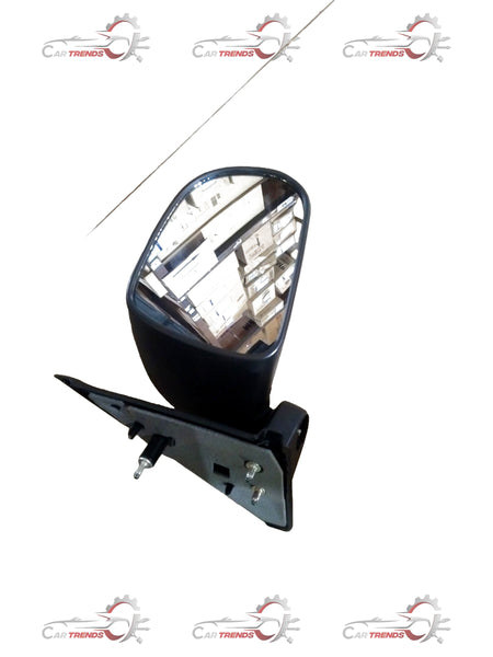 Maruti Suzuki Wagon R side mirror, right-hand side, with a black housing and reflective glass, for vehicle replacement.