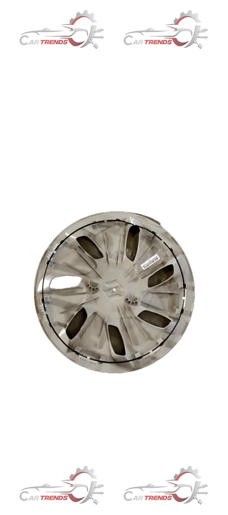 Maruti Suzuki wheel cap for Celerio in silver, featuring the Maruti Suzuki logo and designed for a sleek, matching fit.