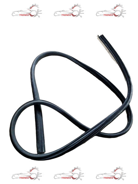Mahindra Bolero rear inner weatherstrip door opening seal, RH side, CarTrends replacement part, close-up of rubber weather sealing.