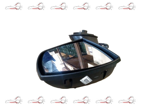 CarTrends Ecosport rear right side mirror showing reflective glass and black plastic housing from a side angle.