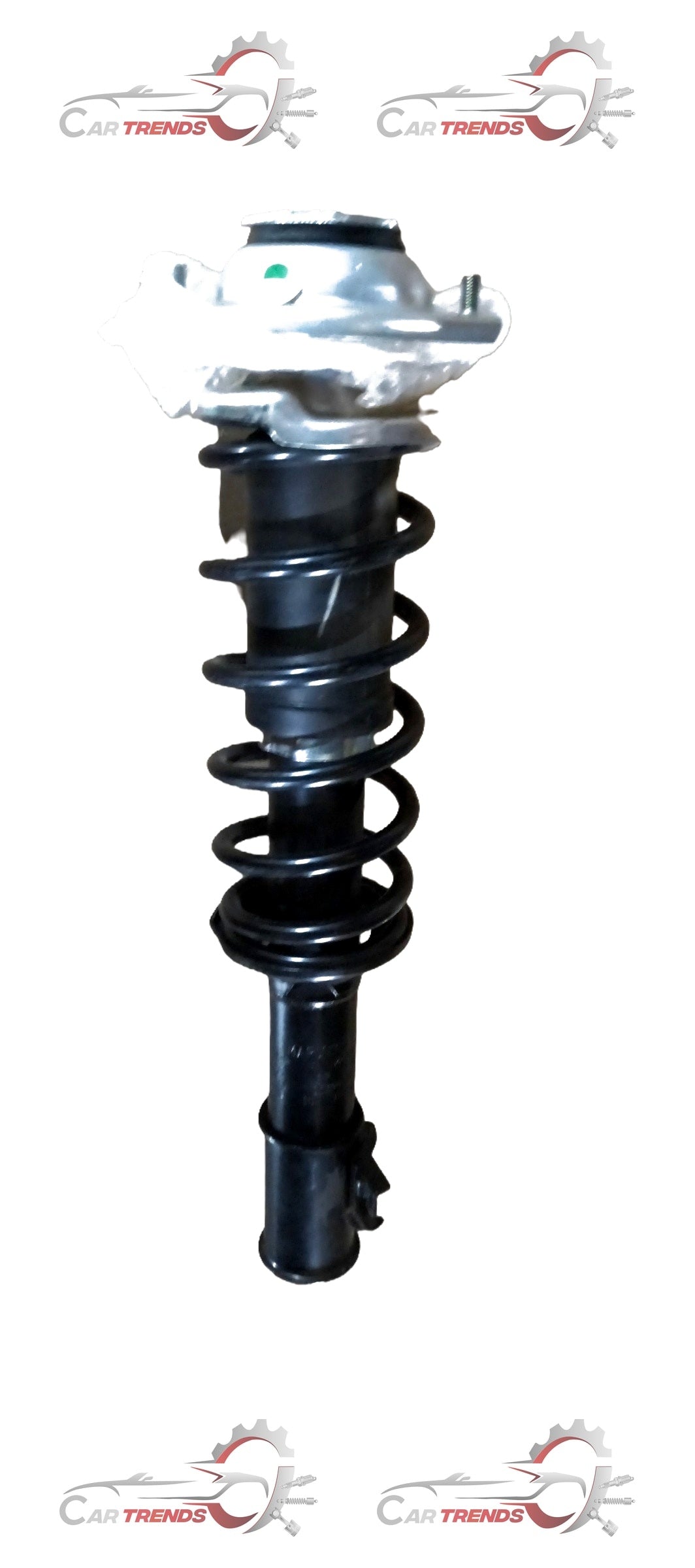 Maruti Suzuki Alto K10 front shock absorber left side, complete part with mounting components, shown in a detailed automotive image.