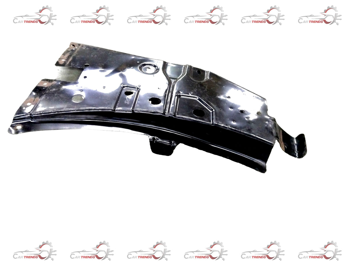 Nissan Micra hoodledge assembly from CarTrends, LH side, showing detailed view of the black plastic car part.