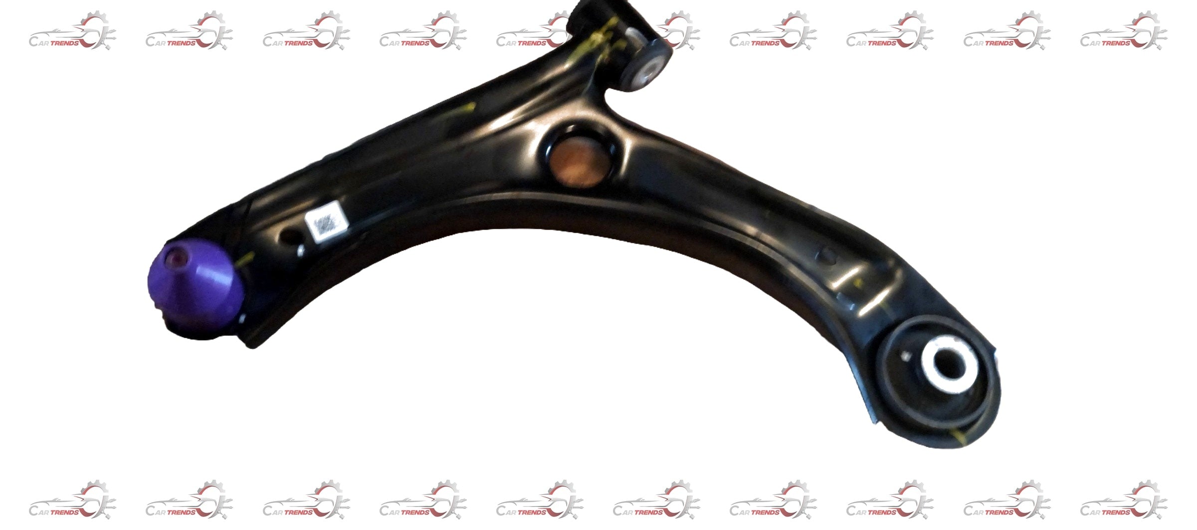 CarTrends front left track control arm for Celerio, spare part showing the metal component with mounting points.