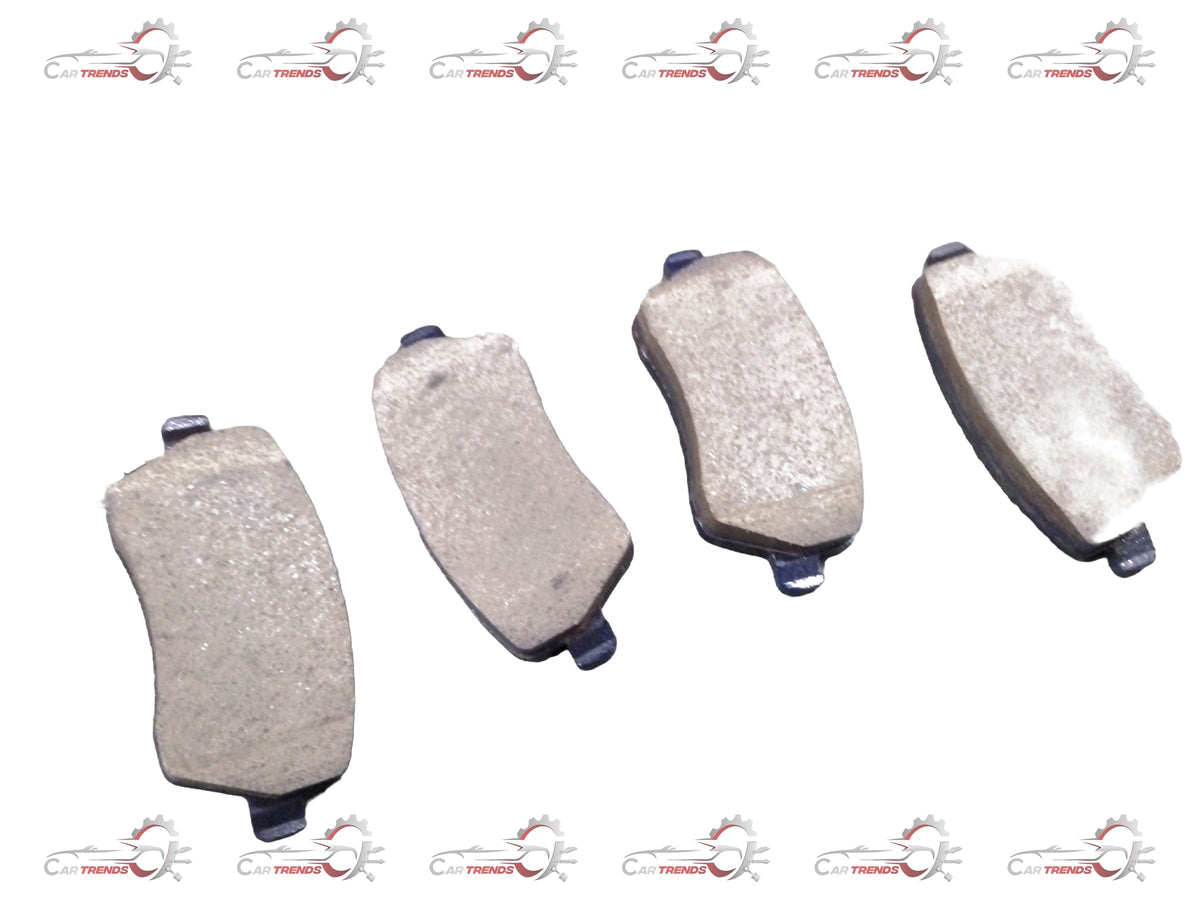 Front brake pad for MG Hector by CarTrends, showing a close-up of the black brake pad with metal backing and friction surface.