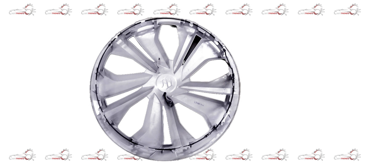 Maruti Suzuki full wheel hub assembly with cap, showing the metal wheel component and attached cap for vehicle repair.