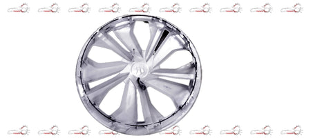 Maruti Suzuki full wheel hub assembly with cap, showing the metal wheel component and attached cap for vehicle repair.
