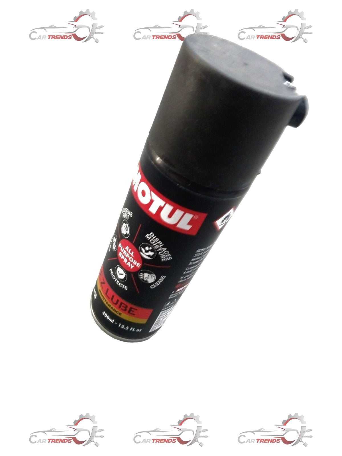 CarTrends EZ LUBE punch and Altroz Safari Harrier lubricant bottles, 12x400ml, with product labels visible in the image.