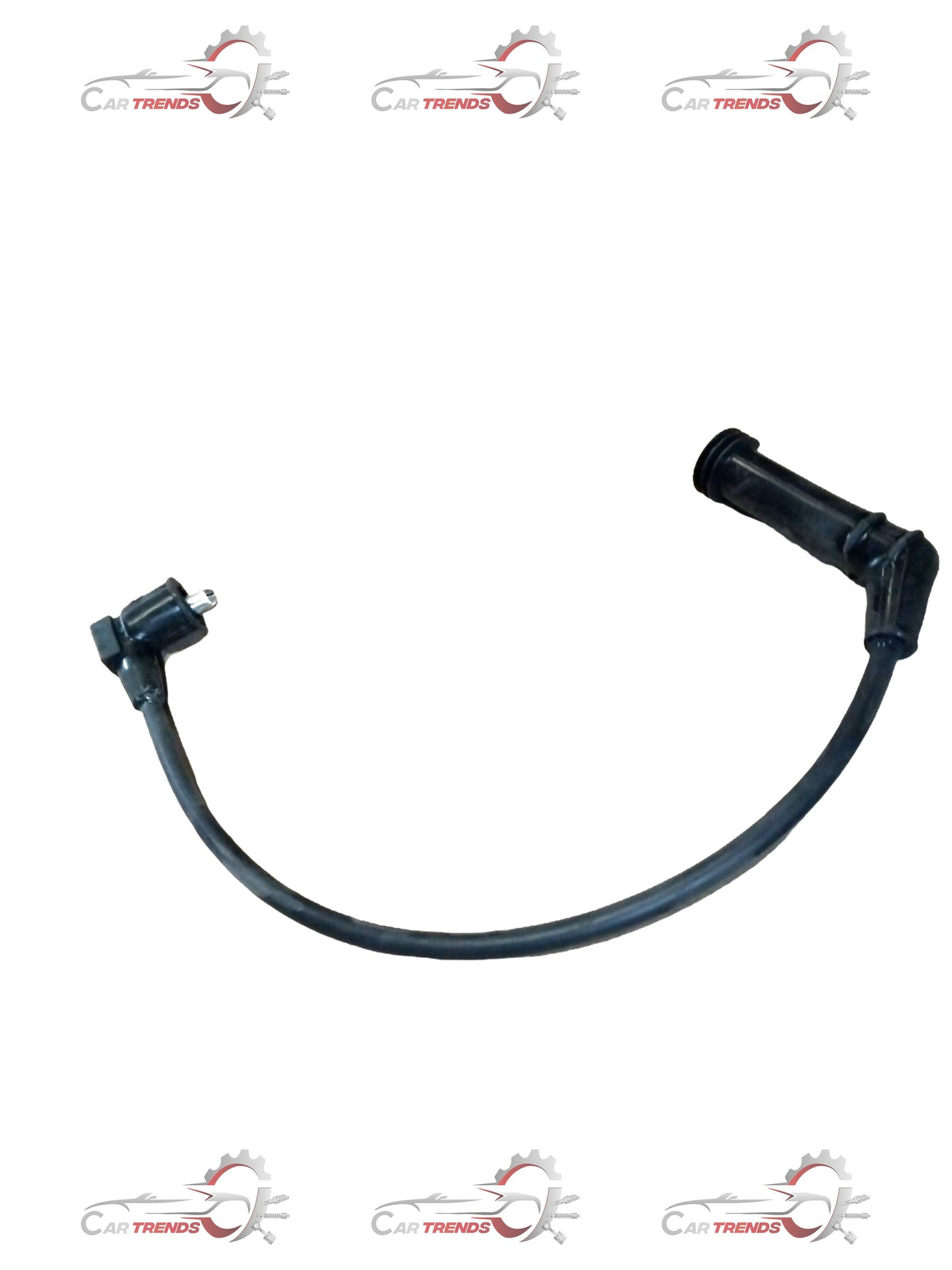 CarTrends Santro Xing plug wire, spare parts image showing the black ignition wire with connectors and detailed insulation.