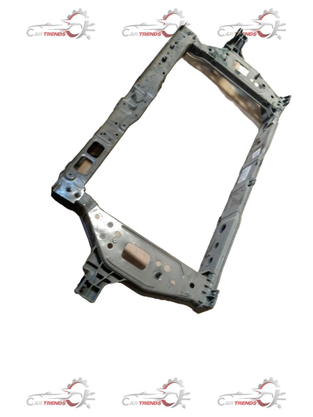 CarTrends front end carrier assembly module for Hyundai I10, I20, and Verna, showing the spare part with mounting components.