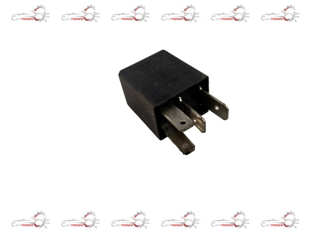 General Motors Chevrolet Tavera relay, automotive electrical component, shown in a close-up image with connectors and metal contacts.