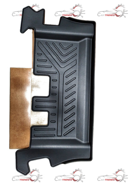 Gfx Lifelong Mats XUV-700 onwards 7-seater floor mat set, black rubber mats with textured surface for interior protection.