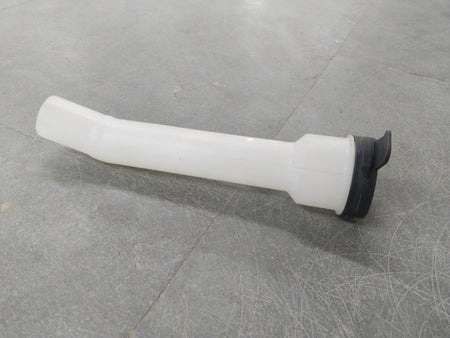 General Motors Chevrolet Cruze windshield washer solvent container filler with spout, shown in two views.